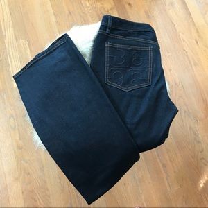 Tory Burch Classic Tory Boot Denim, size 28